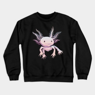 axolotl, axolotl pattern, salamander , salamander shirt, olm, pond newt, lizard , mexican salamander Crewneck Sweatshirt